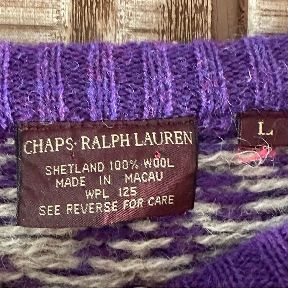 Vintage Chaps Ralph Lauren Snowflake Sweater ❄️🐑 - Picture 3 of 4